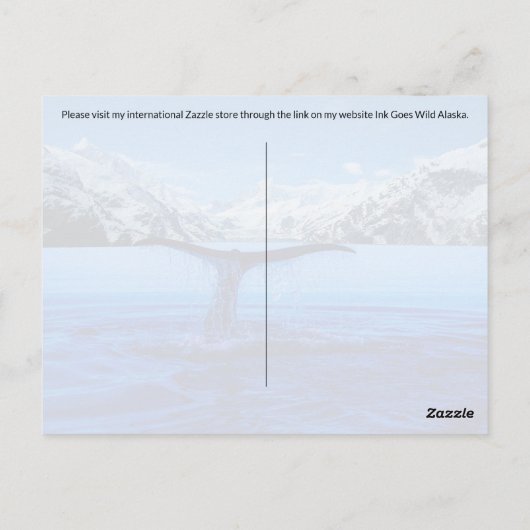 Verset biblique de baleine à bosse - Carte postale (Dos)