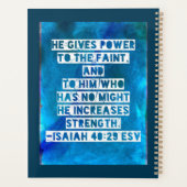 Verset biblique Isaïe 40:29 (Dos)