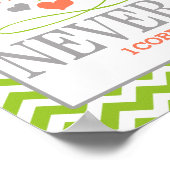 Verset biblique "L'amour est" 1Corinthians Poster (Coin)