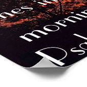 verset biblique Psaume 30:5 poster (Coin)