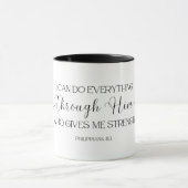 Verset biblique sur Mug (Centre)