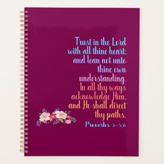 Verset de la Bible des Proverbes (Devant)