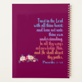 Verset de la Bible des Proverbes (Dos)