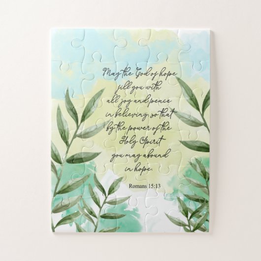 Verset de la Bible en puzzle (Vertical)