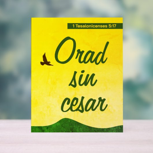 Verset de la Bible espagnole pour continuer à prie (Neutre)