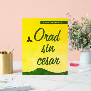 Verset de la Bible espagnole pour continuer à prie