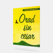 Verset de la Bible espagnole pour continuer à prie (Angle)