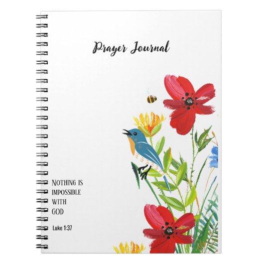 verset Écriture PERSONNALISÉE Luc 1:37 - Journal d (Devant)