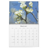 Versets bibliques avec calendrier photographique d (Mar 2027)