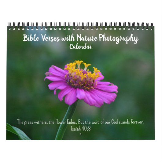 Versets bibliques avec calendrier photographique d (Protection)
