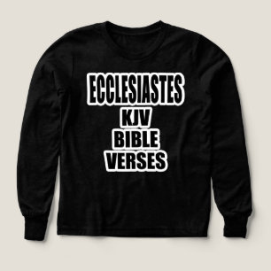 Versets de la Bible Ecclésiaste KJV en typographie