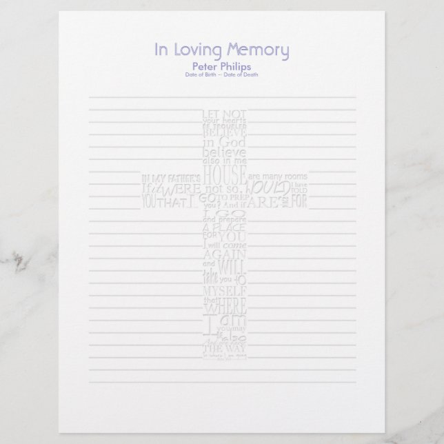 Versets de la Bible Page de remplissage du livre f (Devant)