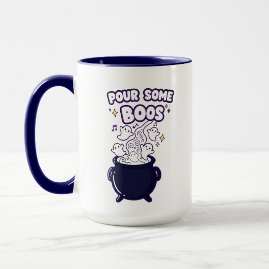 Versez Quelques Bos Mug | Amusante tasse Ghost pou (Gauche)