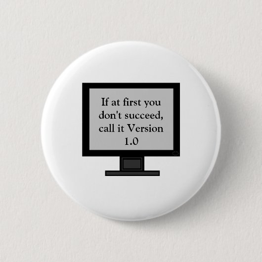 Versie 1.0 Button (Voorkant)