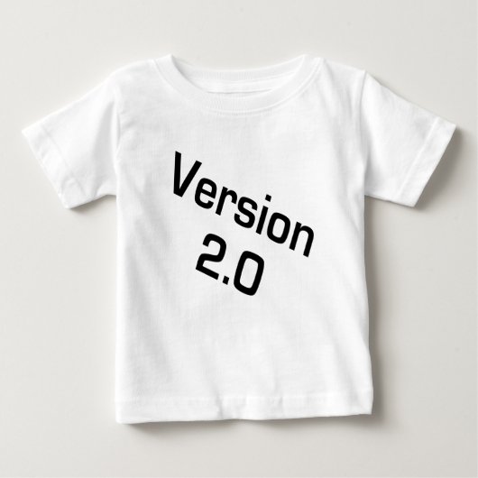Versie 2.0 shirt Kinderen/Baby Geek (Voorkant)