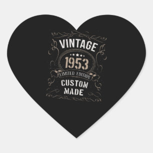 versie van 1953 - Limited Edition - Aangepast gem Hart Sticker