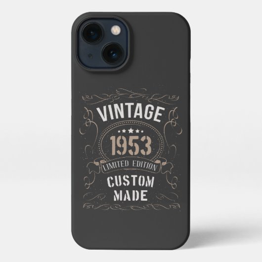  versie van 1953 - Limited Edition - Aangepast gem iPhone Hoesje (Achterkant)