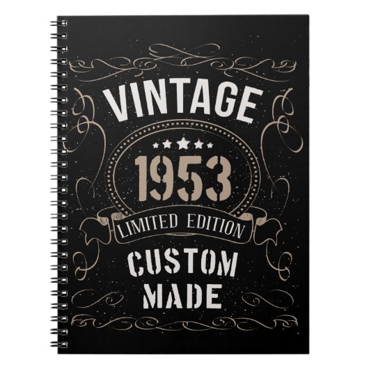 versie van 1953 - Limited Edition - Aangepast gem Notitieboek (Voorkant)