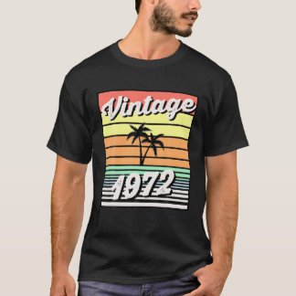  versie van 1972 Limited Edition 50th Birthday Gif T-shirt