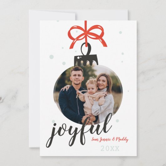 Versiementale fotofeestkaart feestdagenkaart (Voorkant)