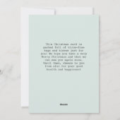 Versiementale fotofeestkaart feestdagenkaart (Achterkant)