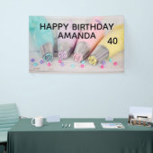 Versiemiddelen voor pasta's, gekleurd spandoek (Beurs)