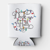 versier de hal kerstverlichting Kerstmis Blikjeskoeler (Voorkant)