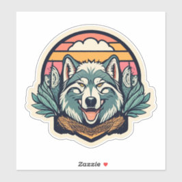Versier met Natuur Beauty Wolf Stickers