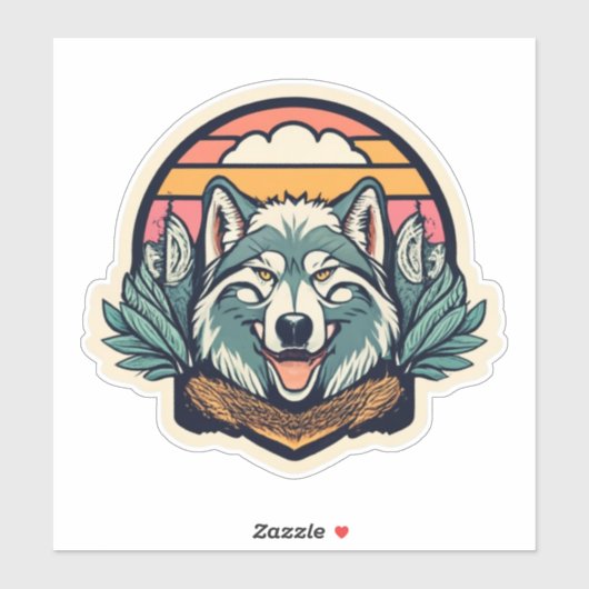 Versier met Natuur Beauty Wolf Stickers (Vel)