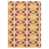 Versier uw trouwtafel in grote Rozen print Tafelkleed (Voorkant)