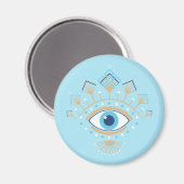Versierd Grieks Evil Eye Turks Beschermingssymbool Magneet (Voorkant / Achterkant)