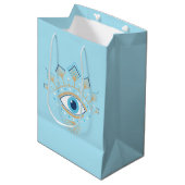 Versierd Grieks Evil Eye Turks Beschermingssymbool Medium Cadeauzakje (Voorkant Gekanteld)