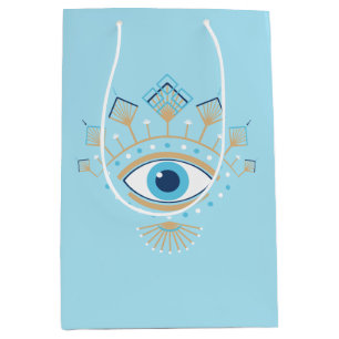 Versierd Grieks Evil Eye Turks Beschermingssymbool Medium Cadeauzakje