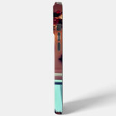 Versierd initiaal met kerstbomen Case-Mate iPhone case (Achterkant / Links)