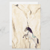 Versierd Paard Native American Stationery Briefpapier (Voorkant / Achterkant)
