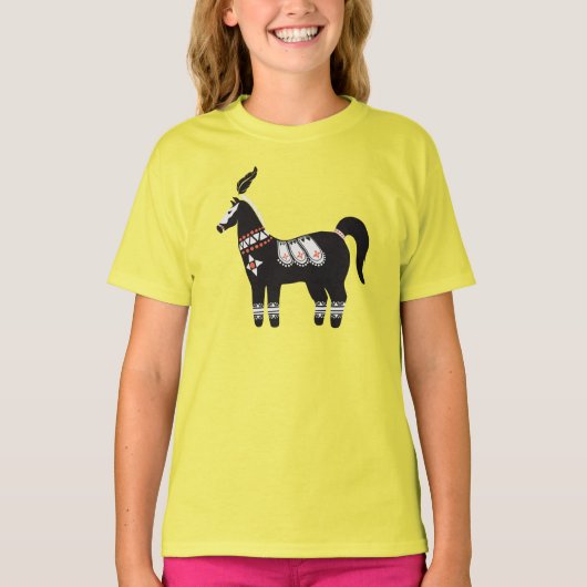 Versierd Paard T-shirt (Voorkant)