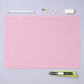 versierd roze harten tissuepapier (Craft)
