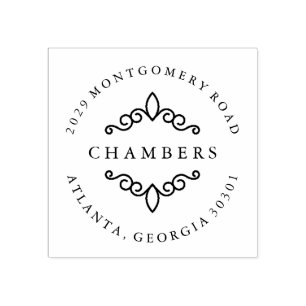 Versierd Rubberstempel