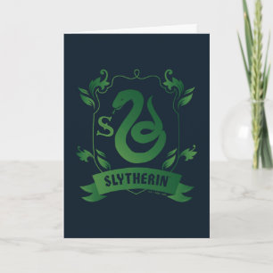 Versierd SLYTHERIN™ Huis Wapenembleem Kaart