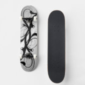 Versierd Zilver Skateboard (Voorkant)