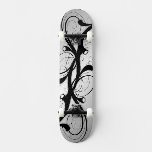 Versierd Zilver Skateboard