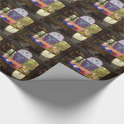 Versierde Easter Egg Art Print Cadeaupapier (Hoek)