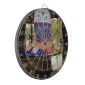 Versierde Easter Egg Art Print Dartbord (Voorkant Links)