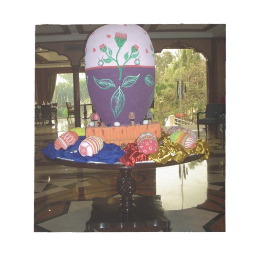 Versierde Easter Egg Art Print Notitieblok (Voorkant)