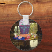 Versierde Easter Egg Art Print Sleutelhanger (Voorkant)