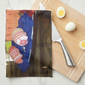 Versierde Easter Egg Art Print Theedoek (Quarter Fold)