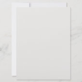 Versierde gemarmerde trouwuitnodiging kaart (Achterkant)