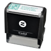 Versierde Initiaal D Gepersonaliseerd Retouradres Zelfinktende Stempel (Product)