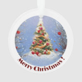 Versierde kerstbonen ornament (achterkant)