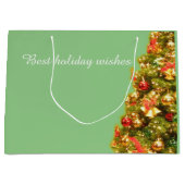  versierde kerstboom groot cadeauzakje (Voorkant)